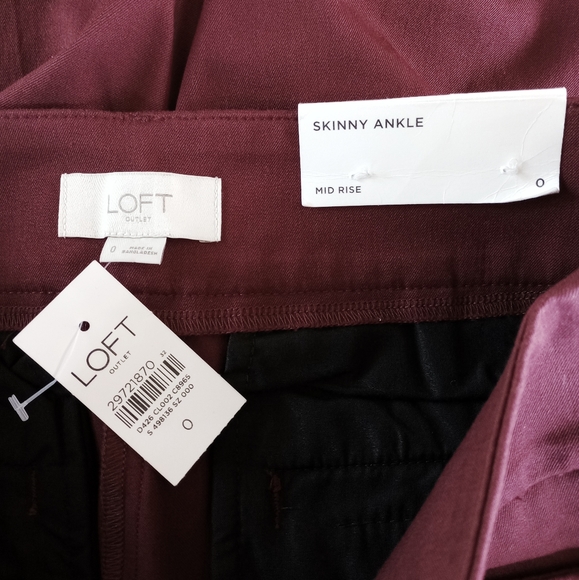 Loft▪️Skinny Ankle Mid Rise Dress Pant - Picture 4 of 5